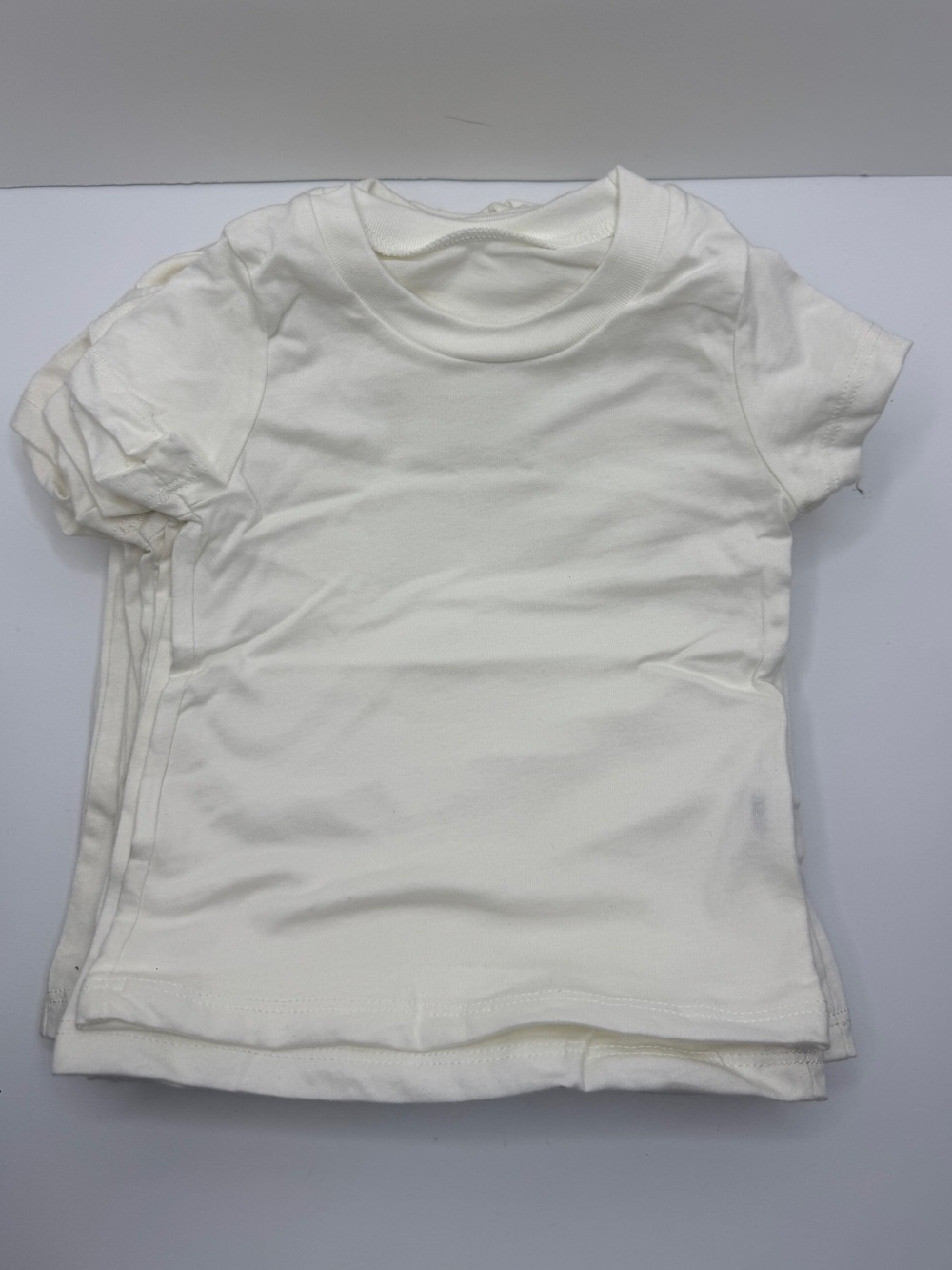 Kids Classic Crewneck T-Shirts, DOZEN- White, Size 2T